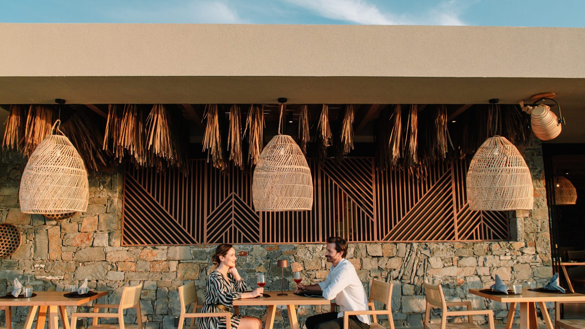 Blue on the beach outside